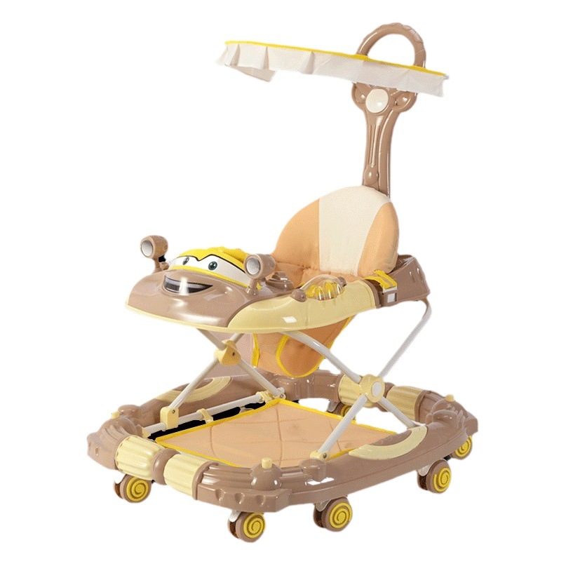 Caminante multifuncional de la carretilla de La anti-o-pierna del anti-tirón del caminante del bebé con el fabricante de la música