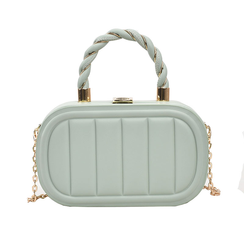 Kleine quadratische Tasche in Kettenkastenform, feminine Mode, einfache, handliche Umhängetasche, neue Umhängetasche 2024_voghion.com