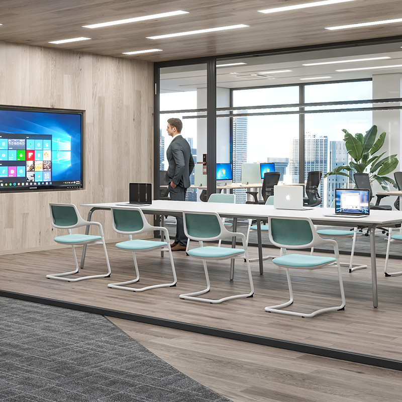 Training chair with a table with a chair with a office board can be…