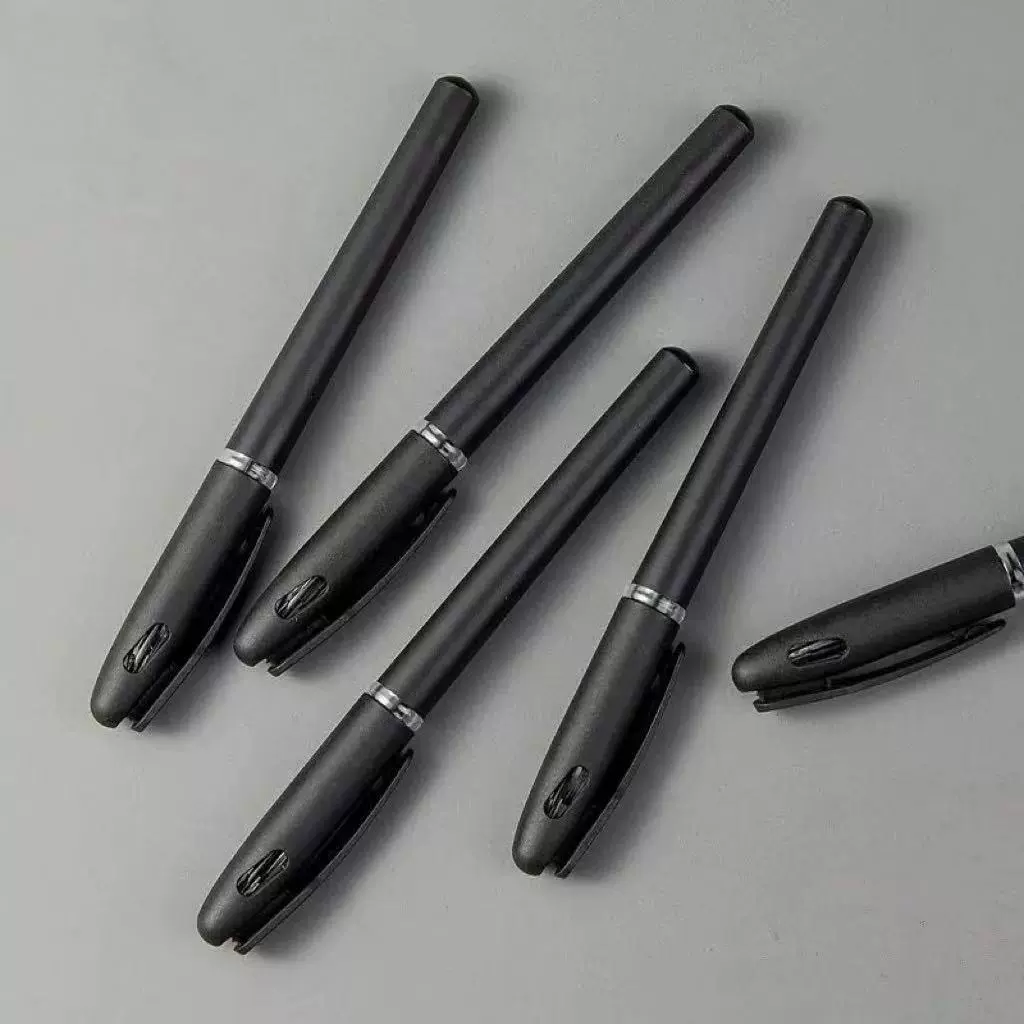 定制黑色商务中性笔广告笔LOGO宣传水笔签字笔印刷圆珠笔办公文具