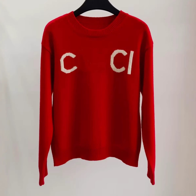 New 2026 Pullover Round Neck Autumn and Winter Loose Casual Letter Knit Sweater Versatile Stylish Long-Sleeve Sweater Top New 2026 Pullover Round Neck Autumn and Winter Loose Casual Letter Knit Sweater Versatile Stylish Long-Sleeve Sweater Top