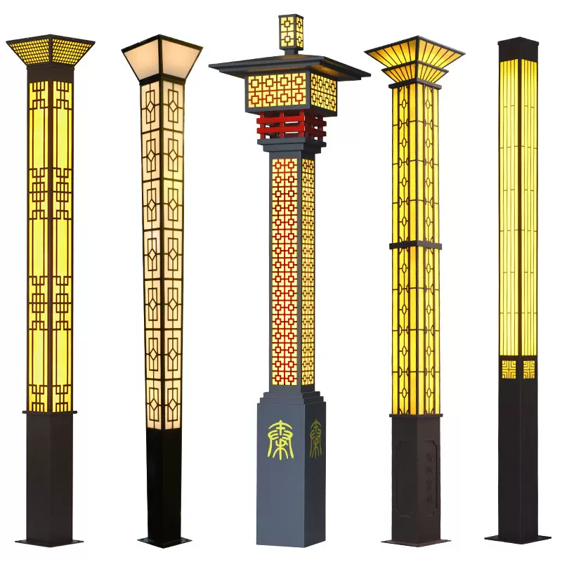 太阳能方形景观灯led庭院灯路灯3米花园小区广场公园太阳能庭院灯