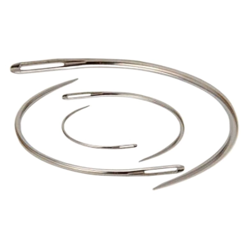 Серебряной большой игла глаза изогнутая иглой 1 Набор 4 наборов удлиненного изготовителя штыря иглы