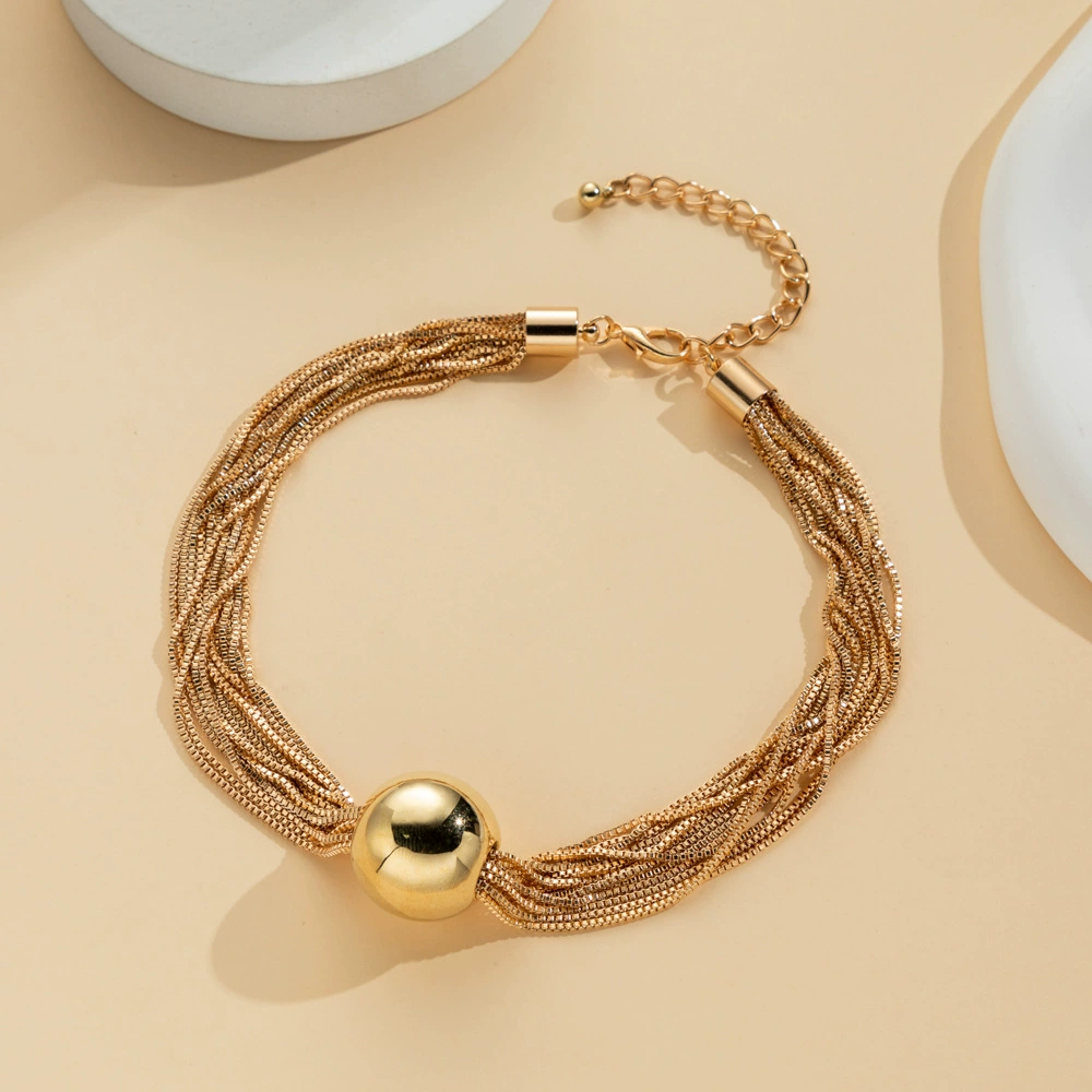 Трансграничное преувеличение панк многослойная цепочка, наложенная на украшение, женская минималистская геометрическая нишу, персонализированное ожерелье choker