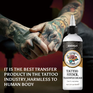 Cross-Border Exclusive Supply of Tattoo Rose Transfer Cream for Color Enhancement and Skin Tattoo Care Cream for Color Enhancement