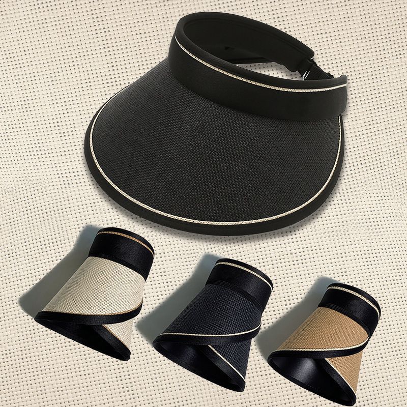 Empty top hat uv folding Lafite sunshade hat Sunblock women's sunblock hat summer women fashion trend large eaves