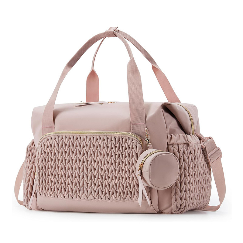 Amazon nueva bolsa de pañales bolsa de mano bolsa de pañales de viaje de gran capacidad bolsa de hospital de parto caja de tetas de expansión