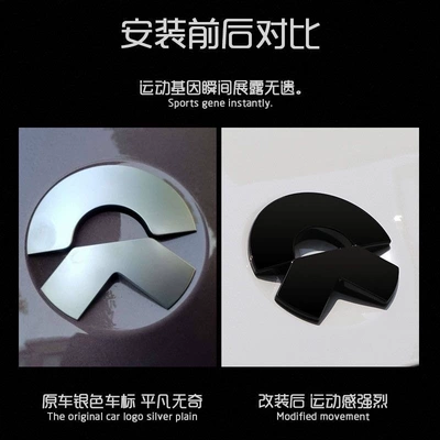 in shiny black, Car logo