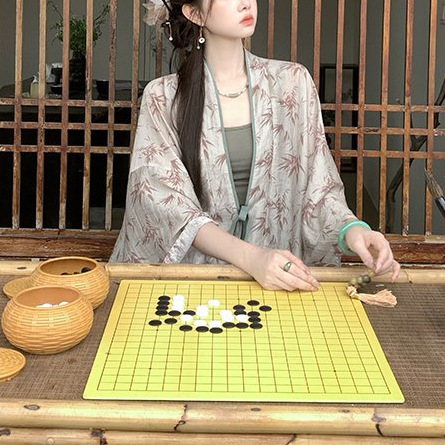 新中式国风【幂式穿搭】禅意松弛薄款开衫女装早秋宽松外套两件套|undefined