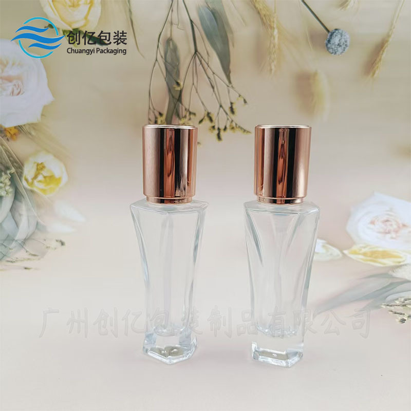 30ml异形瓶粉底液瓶精华液瓶乳液瓶化妆品玻璃瓶
