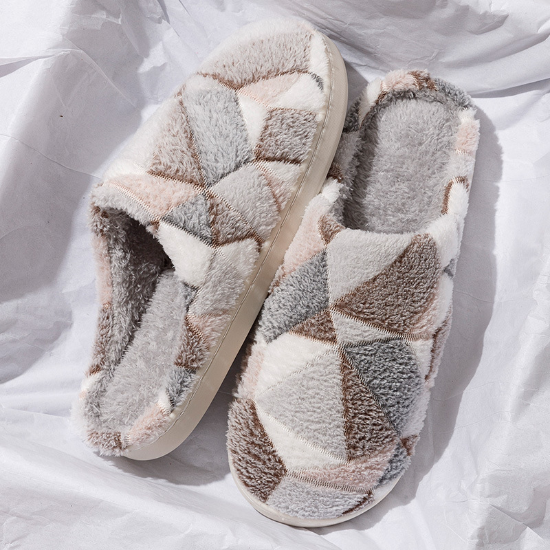 Damă catifea cu vârf deschis, papuci de casă, toamnă, dormitor, călduros, confortabili, din spumă cu memorie._voghion.com