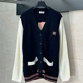 毒家正确版过验版25ss新款羊毛羊绒混纺字母MM开衫毛衣男女款代发