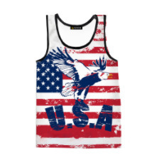 Independent Station New European and American 3D Digital Printing Cross-border E-Commerce Vest Summer Trend Leisure Men's Factory Direct Supply