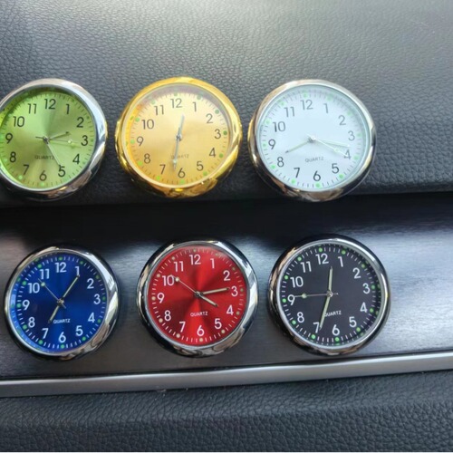 Ready Stock Fashion Car Clock Sticker Random Glowing Car Decor Accessory Dial One Piece Drop Shipping