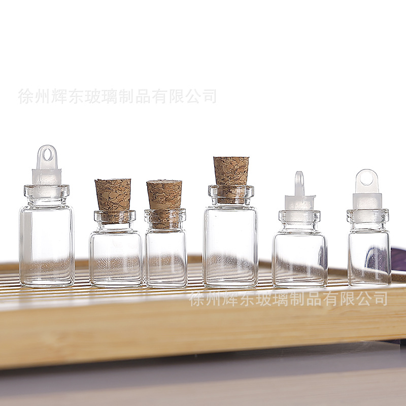 Botella de tubo de pequeño volumen, botella de tapón de alto silicio, botella de polvo de oro, botella de embalaje de partículas pequeñas, botella de vidrio flotante deseada image 5