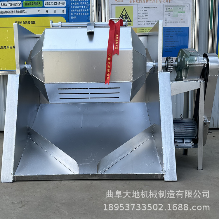 不锈钢滚筒抛光机金属件切割件去毛刺机六角滚筒式配件表面抛光机