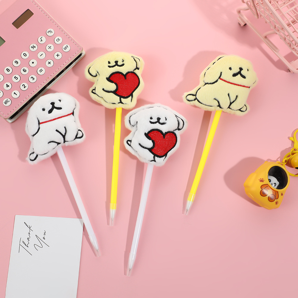 Cartoon plush cute ballpoint pen