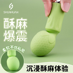 Instant Joy Strawberry AV Vibrator Female Self Pleasing Device Numbing Explosion Self Pleasing Toy Clitoris Stimulator Shipment