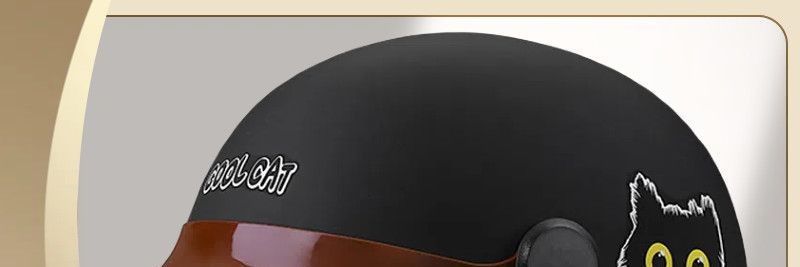 Helmet, battery safety helmet, half helmet, certified, summer visor, sun protection, suitable for motorcycles and electric vehicles, all-season use, national standard
