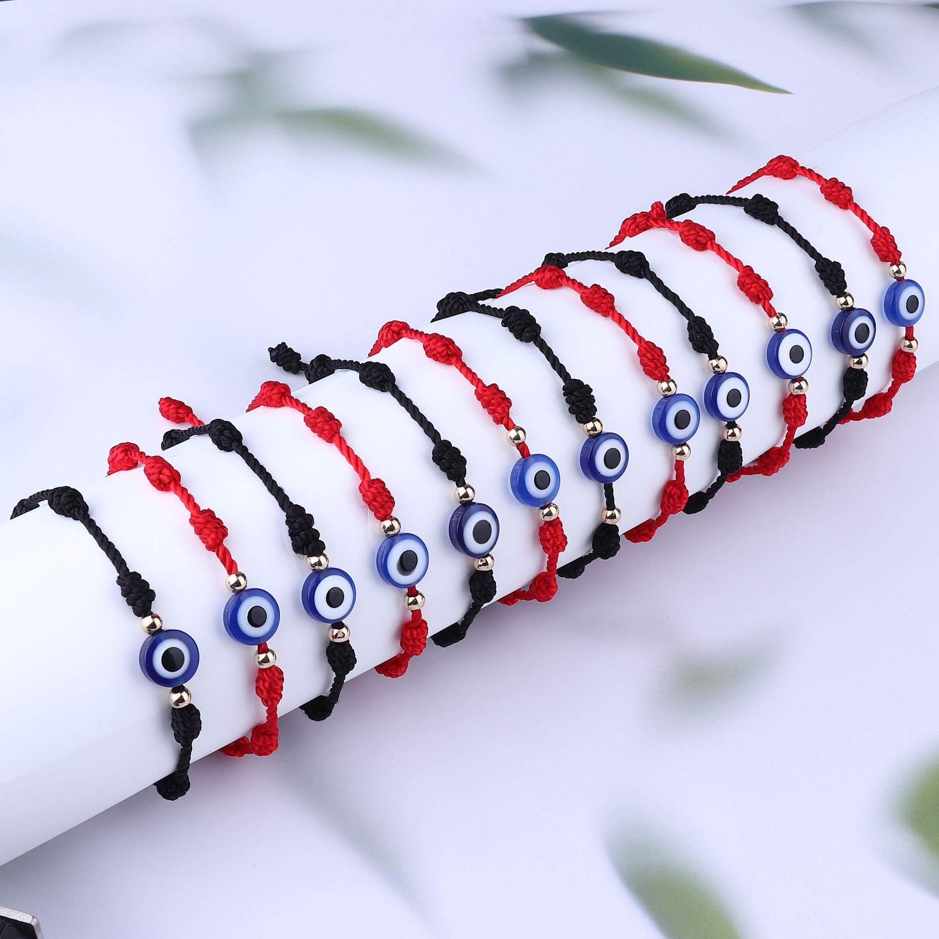 1 Piece Fashion Devilu0027S Eye rope Knitting Unisex Bracelets