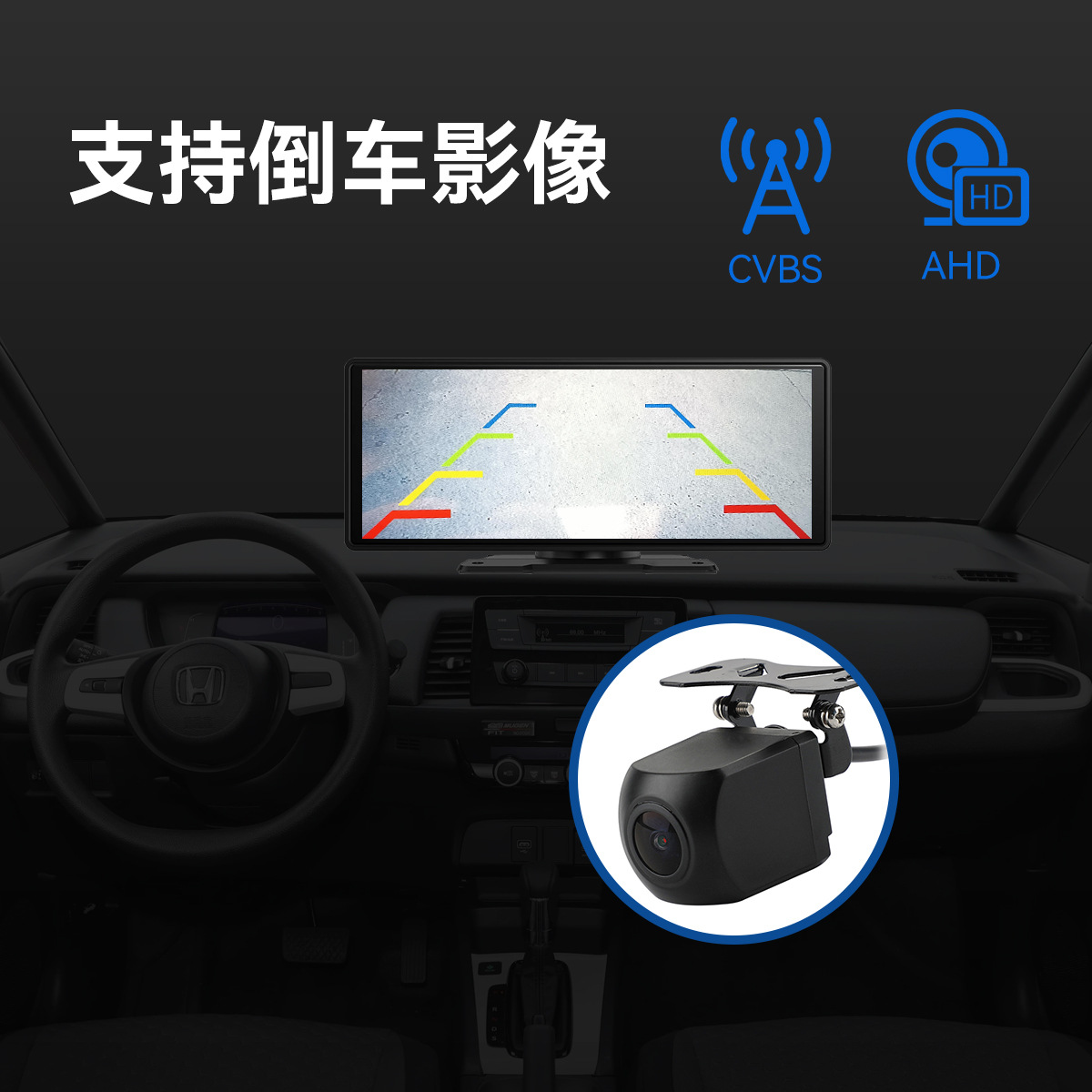 Suitable for Wireless Carplay Portable Screen Car Interconnection Smart Central Control Navigation Screen Suitable for Apple Huawei Hic