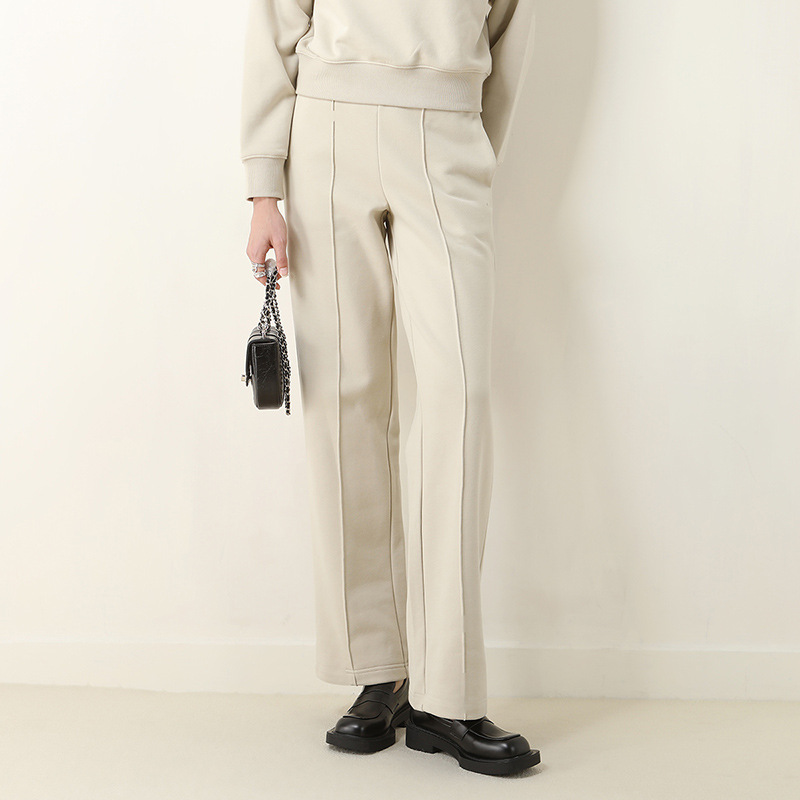 CANVAUS medio cuello abierto cremallera suéter forrado de lana de las mujeres Otoño e Invierno gota hombro manga larga suelta capa de color sólido simple superior