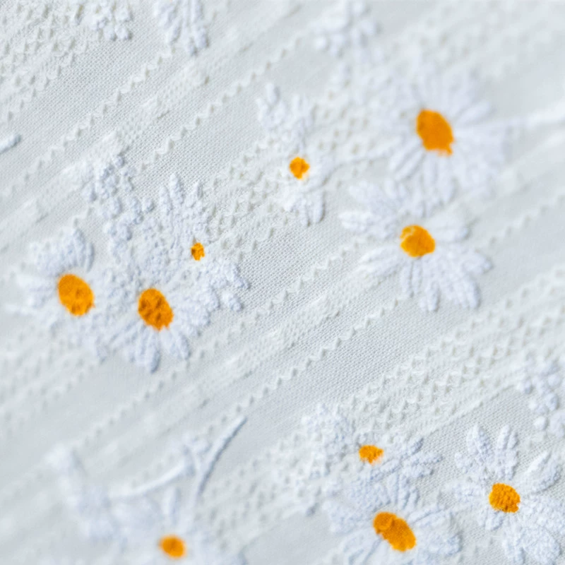 Скатерть в японском стиле с изображением ромашки, хлопок и лен, художественный свежий фотофон, ткань для шкафа для телевизора, ткань для журнального столика