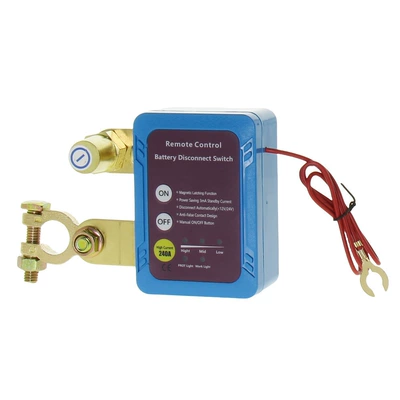 Universal 12V/24V high-current battery disconnector for cross-border trucks and cars, anti-drain protection switch with intelligent remote control (Digər kuzov və aksesuarlar) - regular-style