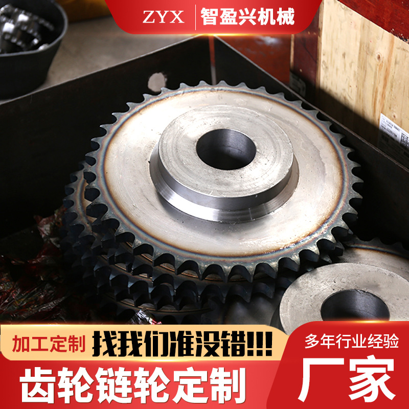 齿轮加工链轮厂家链轮 不锈钢链轮工业单双排齿轮传动链轮