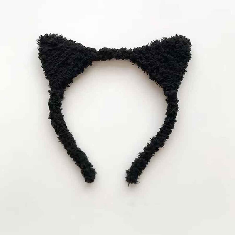 Hahan House Cute Cat Ear Hair Band Plush Sweet Cat Headband Wash Face Apply Mask Hair Clips Hair Accessories