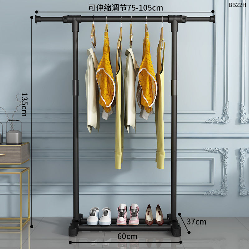 105cm [블랙 싱글 폴] 텔레스코픽 내로우 스타일-