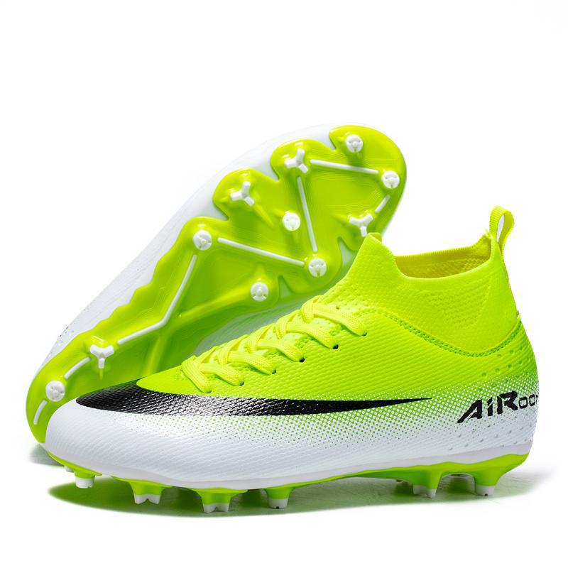 Zapatos de Fútbol de Caña Alta con Suela de TPU y Goma Ligeros para Césped Artificial y Terreno Natural