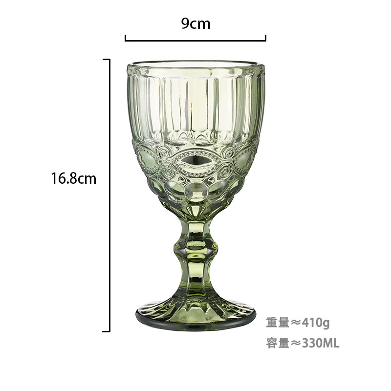 Copa de vino verde (patrón) 330 ml