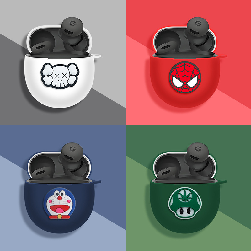 Suitable for Google Google Pixel Buds 2A Wireless Bluetooth Headset Protective Cover Cartoon Silicone All-Inclusive