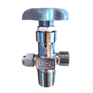 Steel cylinder valve QF-6 oxygen cylinder valve copper chrome plated handwheel fittings QF-7D2 QF-2 chrome plated