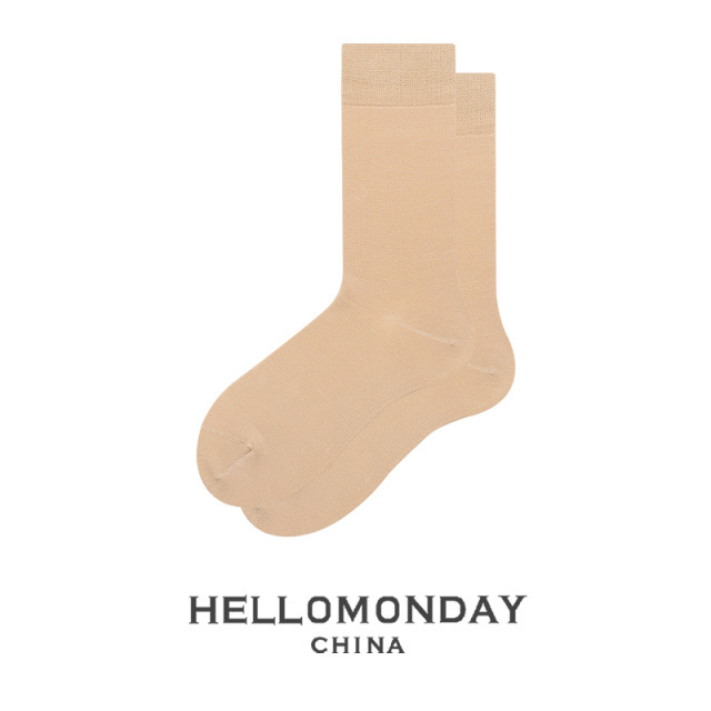 34012 Zhuji calcetines de dopamina de color sólido medias de hombre mediados de la pantorrilla ins moda estilo preppy mujeres retro japonesas