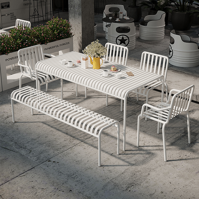 Outdoor Courtyard Tables and Chairs Milk Tea Shop Cafe Industrial Style Creative Leisure Area Layout Balcony Small Tea Table and Chair Combination Outdoor Courtyard Tables and Chairs Milk Tea Shop Cafe Industrial Style Creative Leisure Area Layout Balcony Small Tea Table and Chair Combination