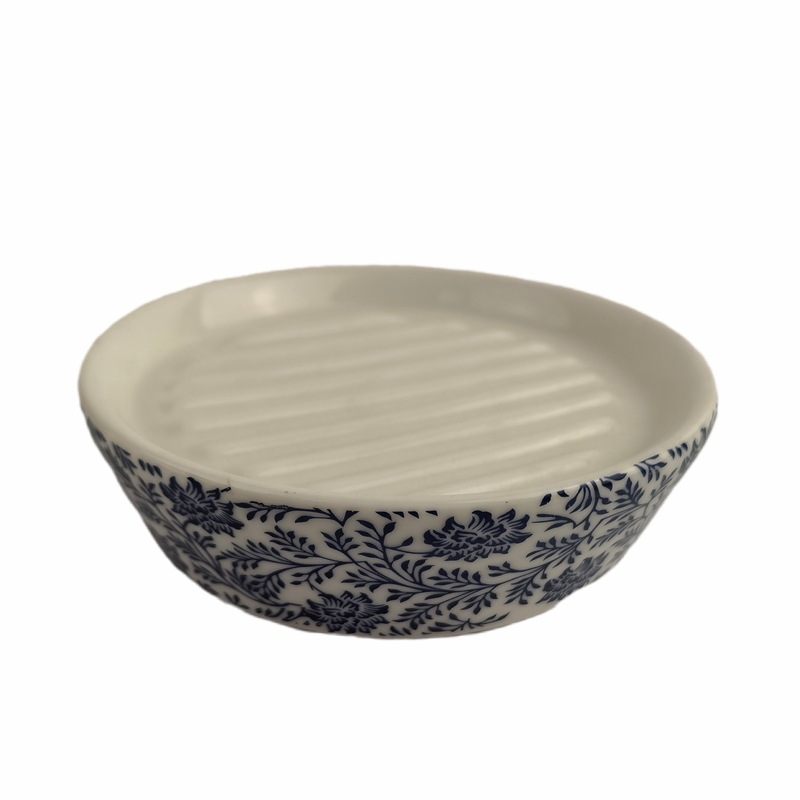 Jabonera de cerámica nórdica habitación de hotel suministros plato caja de jabón mate de cuatro colores de cerámica ovalada jabonera