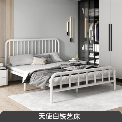 r^ベッド モダン シンプル アイアンベッド 1.5m ダブル 1.8 子供用 アイアンベッド 賃貸住宅 アイアンフレーム 北欧 シングル 1.2m|undefined