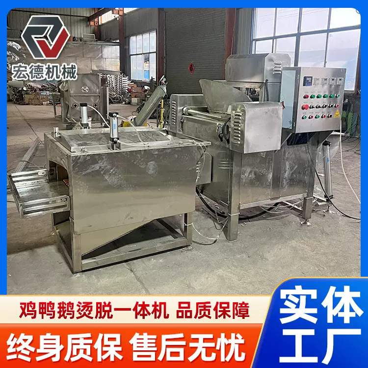 全自动新型禽类烫毛机活禽烫毛设备鸡鸭鹅烫毛设备乳鸽屠宰设备
