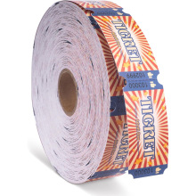 新品嘉年华抽奖券带流水号活动门票抽奖游戏票适不干胶环保不干胶