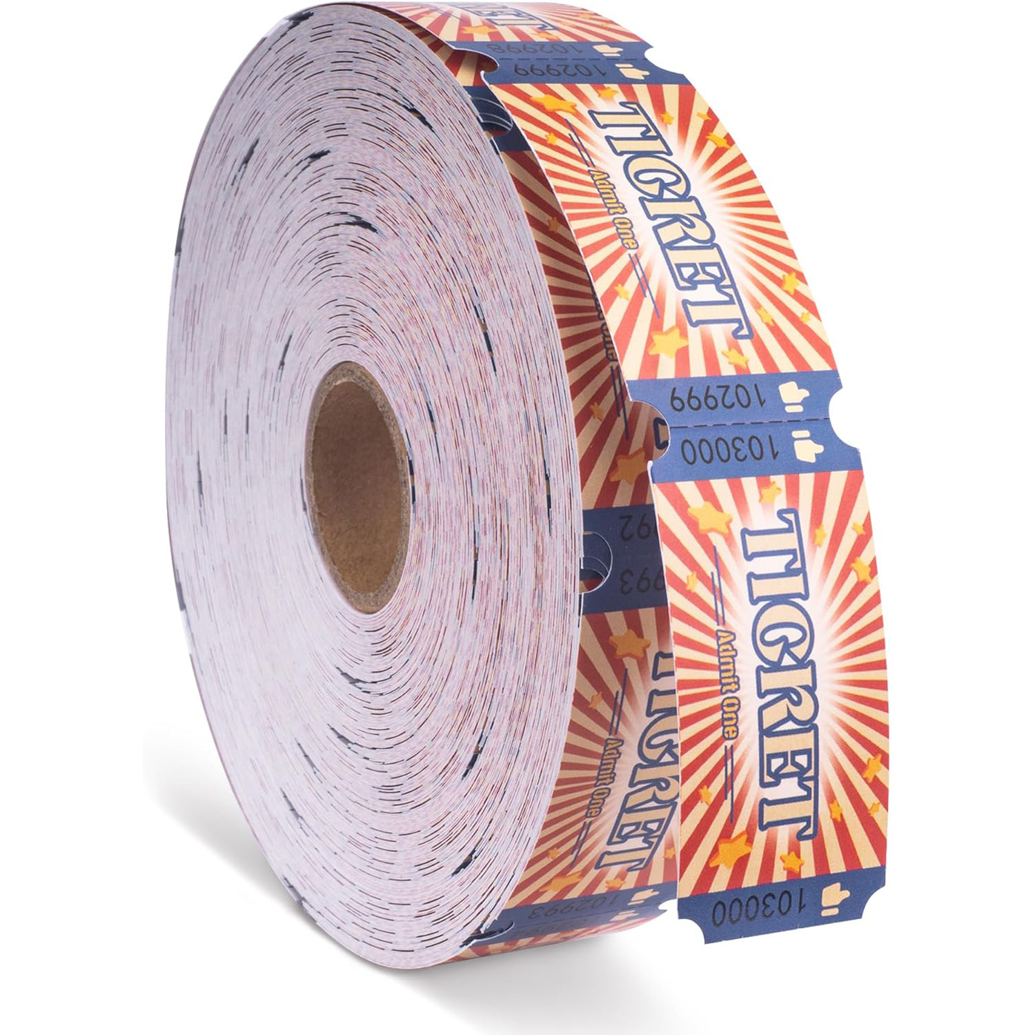 新品嘉年华抽奖券带流水号活动门票抽奖游戏票适不干胶环保不干胶