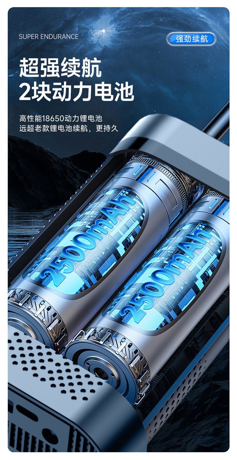 Car Portable Air Pump Cordless Electric Dual Cylinder High Pressure Tire Inflator