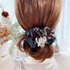 Fashionable cloth from pearl, hair accessory, Korean style, floral print, wholesale