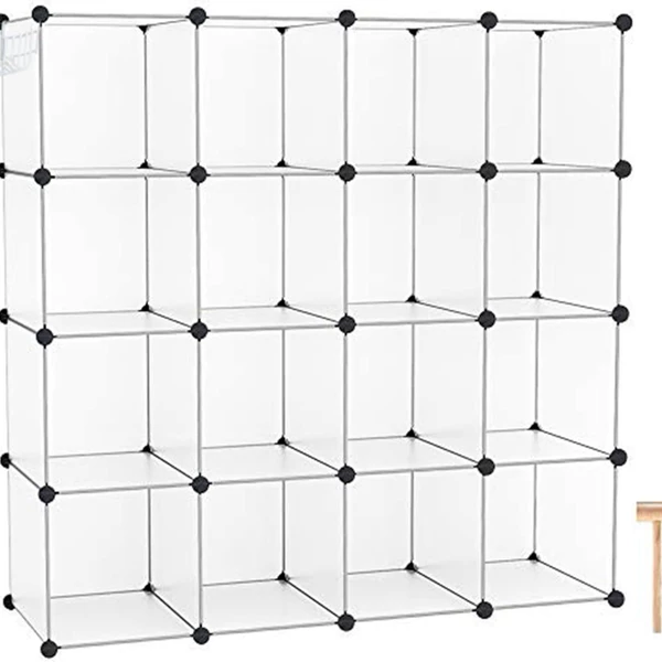 Original white frosted sixteen grids without doors