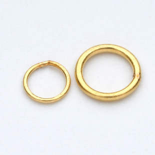 18K Gold Closed Ring DIY Accessories Jewelry Solid Ring Au750 Factory Direct Sales Wholesale