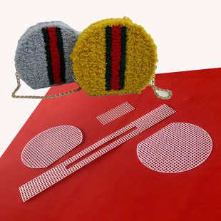 Meihong craft chengshuo 2022 Four Seasons bag accessories material plastic mesh three-dimensional embroidery liner mesh