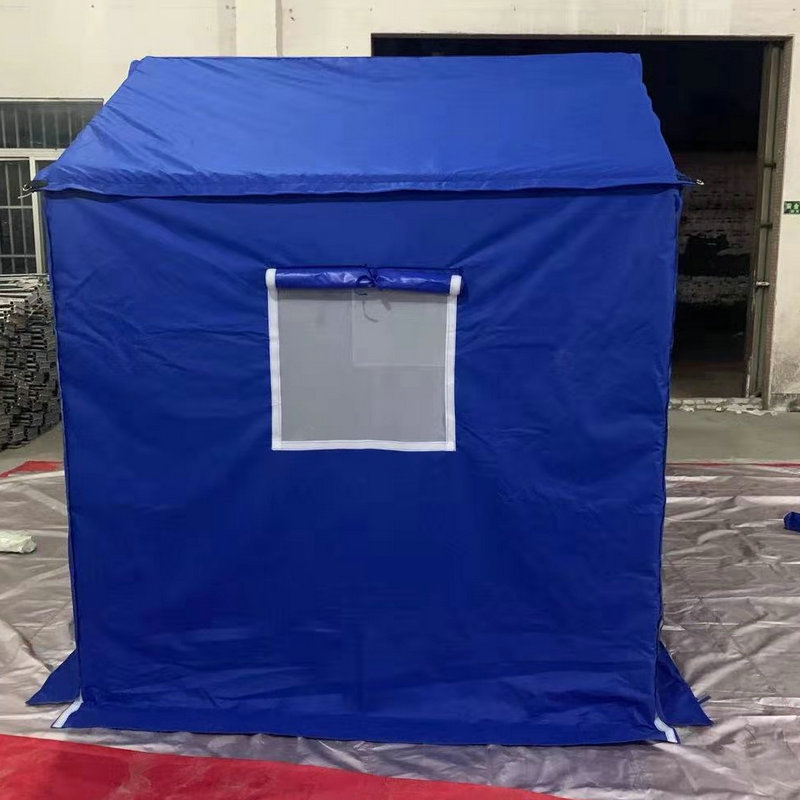 4*4米.工地应急帐篷 户外防雨防晒遮阳棚可印字加棉救灾四角帐篷