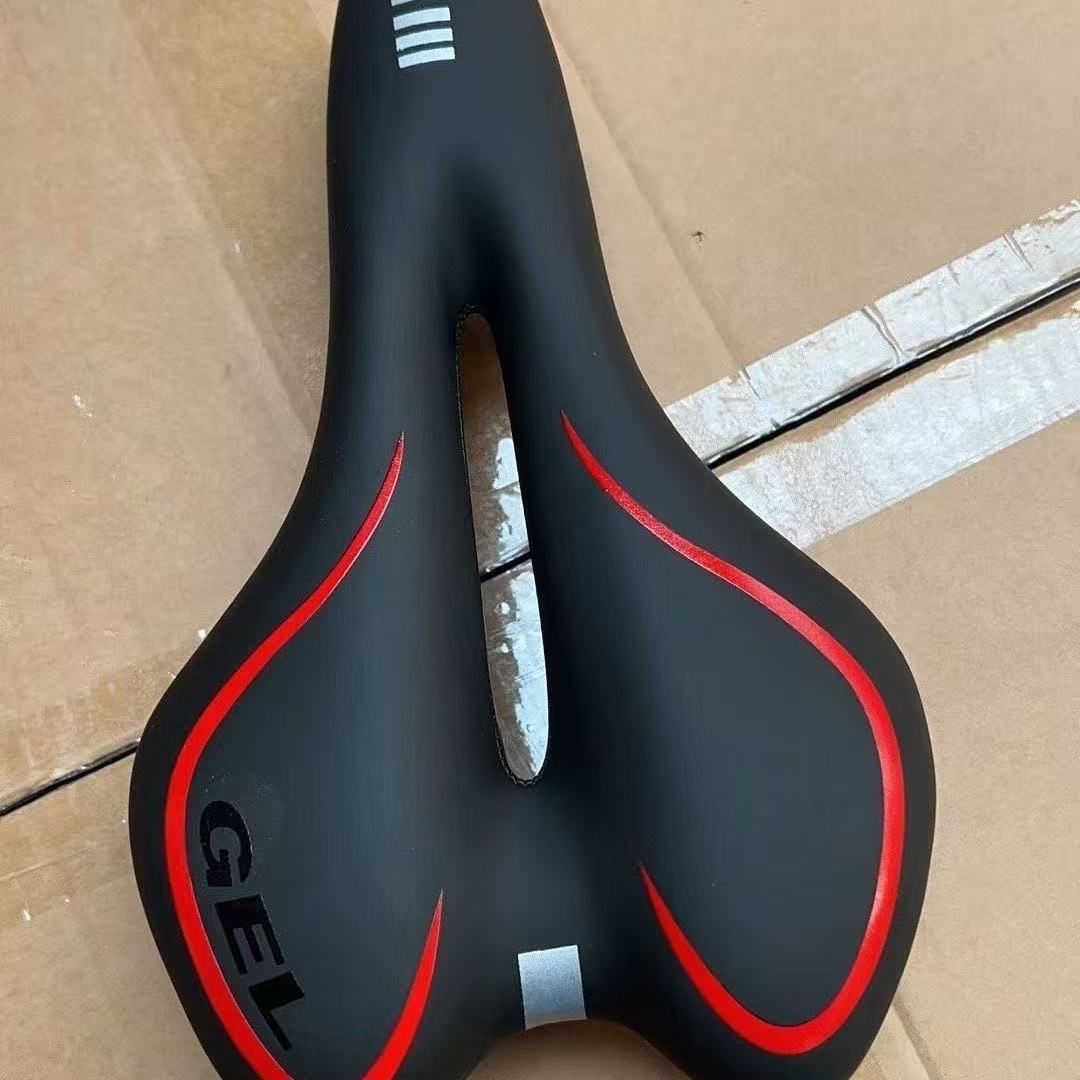 Transfronterizo mayorista de bicicleta de montaña asiento de asiento transpirable ultra suave agujero medio espesar cojín de bicicleta accesorios de bicicleta