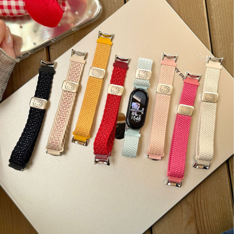 KT cat woven strap suitable for GT7 watch, GT6 nylon strap, Fit 5 Pro magnetic strap, Watch 43, Samsung, Garmin, Xiaomi 1098 KT cat woven strap suitable for GT7 watch, GT6 nylon strap, Fit 5 Pro magnetic strap, Watch 43, Samsung, Garmin, Xiaomi 1098